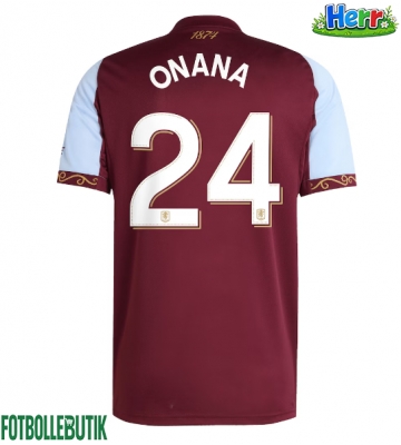Aston Villa Amadou Onana #24 Hemmatröja 2025-26 Kortärmad